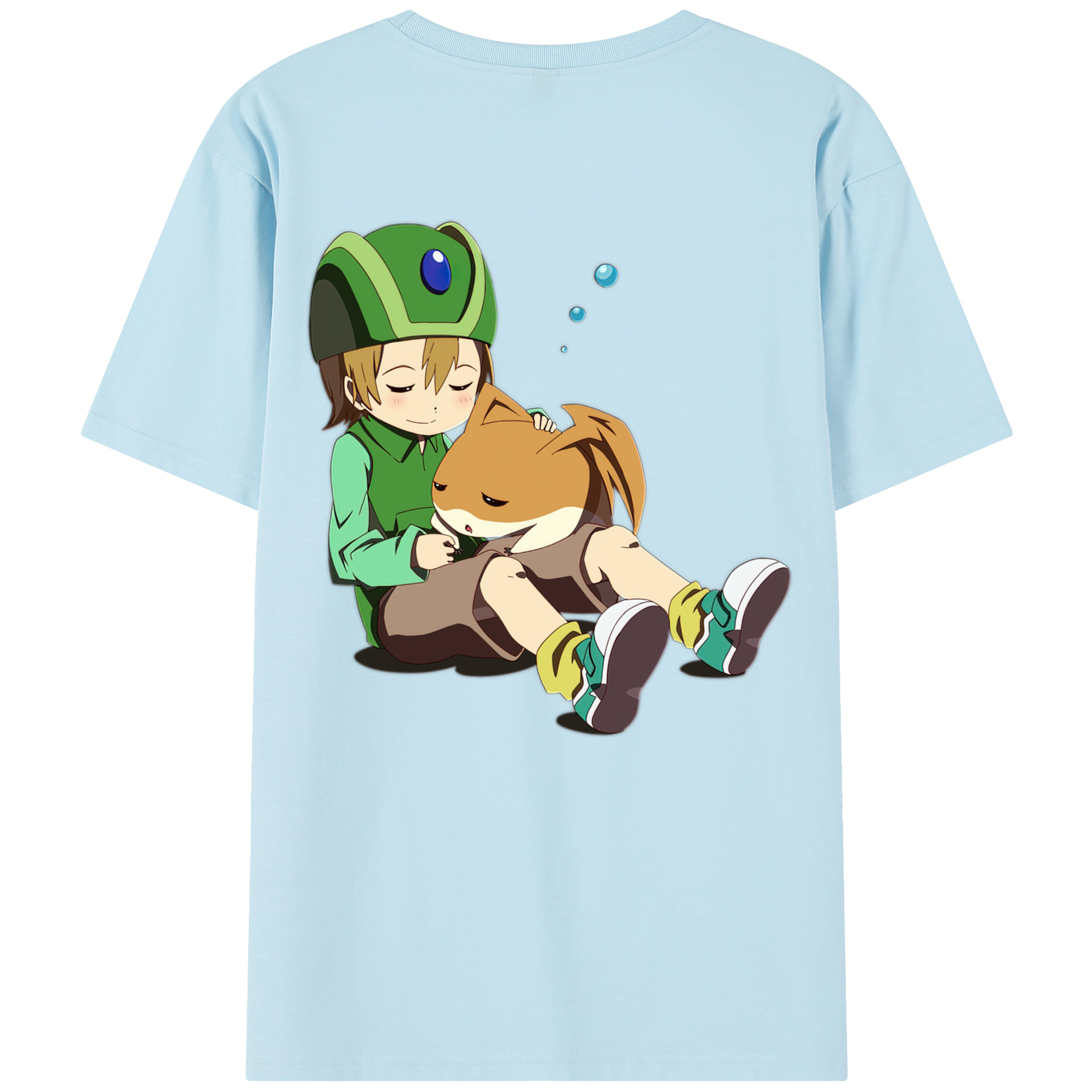 （画像用） Digimon デジタルモンスター/デジモン 綿100％半袖Tシャツ（背面プリント）